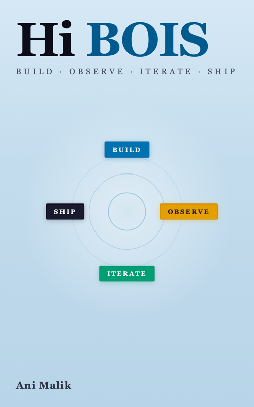 Hi BOIS: Build, Observe, Iterate, Ship - Book Cover